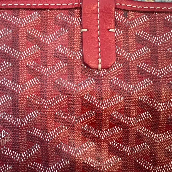 Goyard Saint Louis Tote Bad Red PM Coated Canvas - Picture 10 of 15